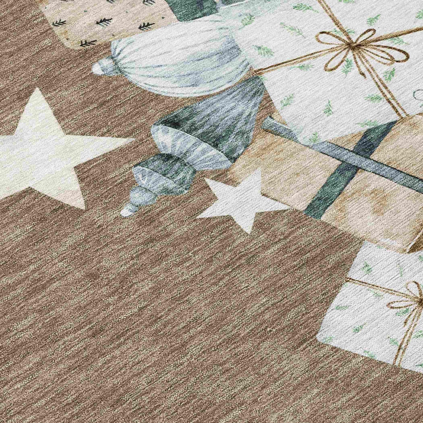 Raeain Brown Washable Indoor-Outdoor Rug