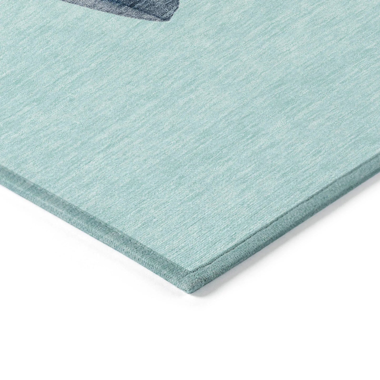 Raeanor Blue Washable Indoor-Outdoor Rug