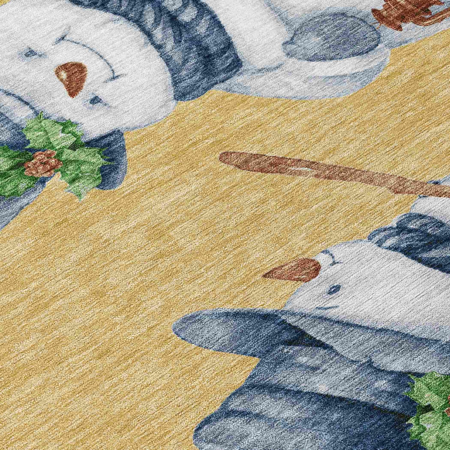 Raeanor Gold Washable Indoor-Outdoor Rug