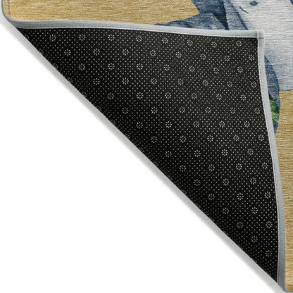 Raeanor Gold Washable Indoor-Outdoor Rug