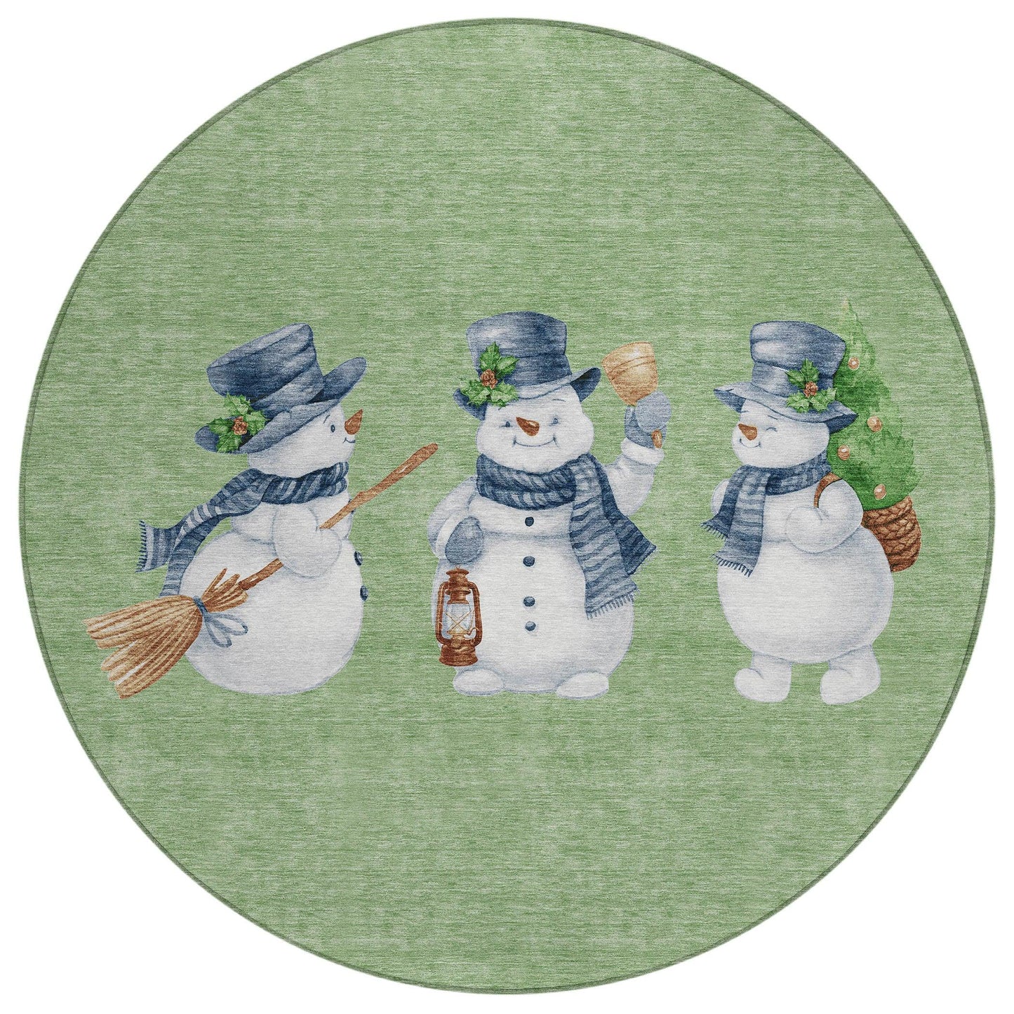 Raeanor Green Washable Indoor-Outdoor Rug