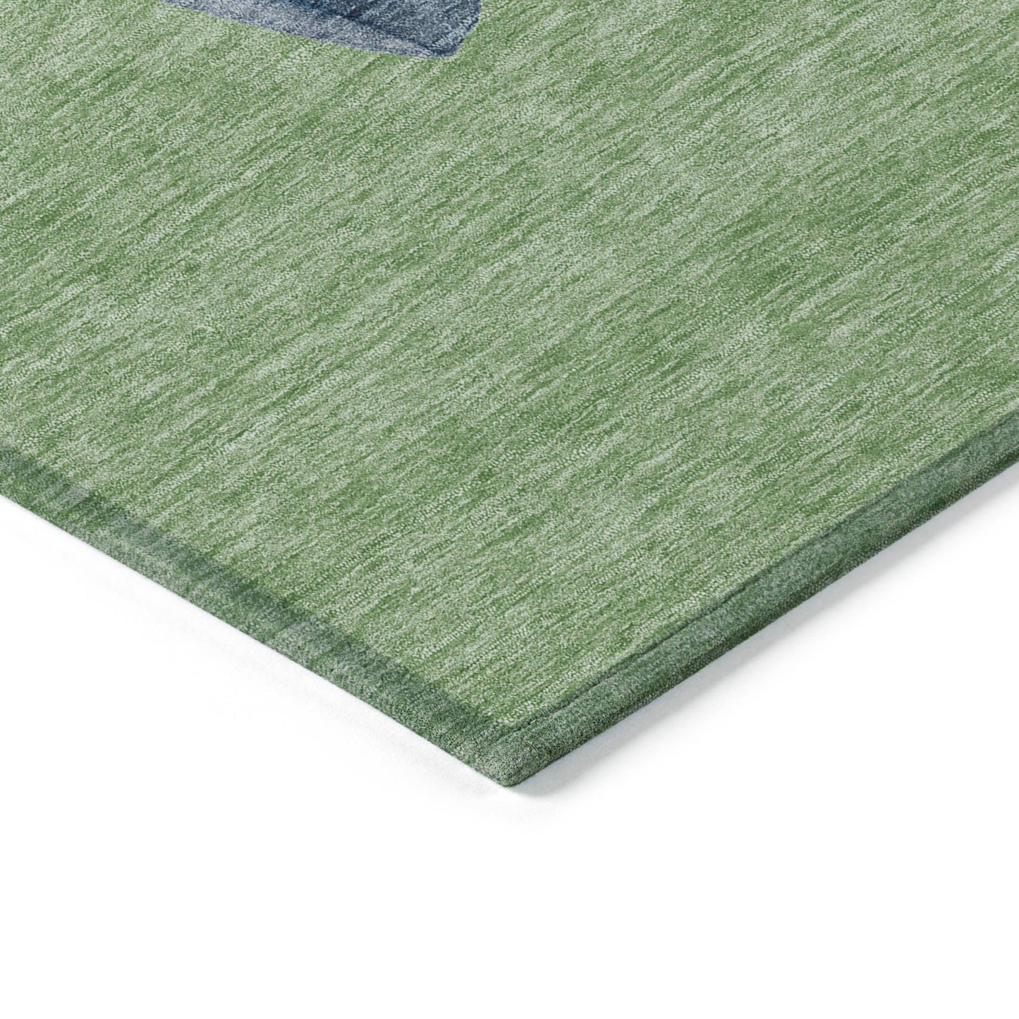 Raeanor Green Washable Indoor-Outdoor Rug