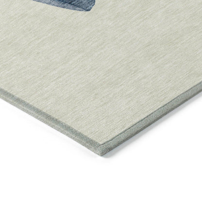 Raeanor Ivory Washable Indoor-Outdoor Rug