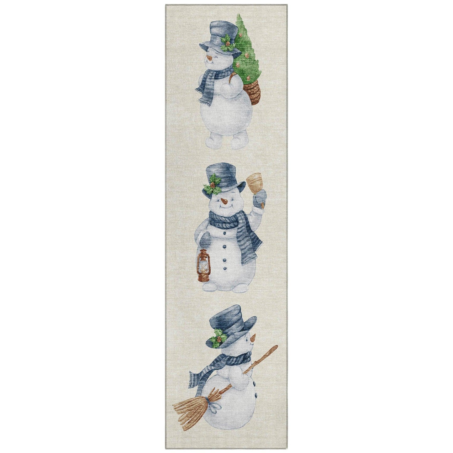 Raeanor Ivory Washable Indoor-Outdoor Rug