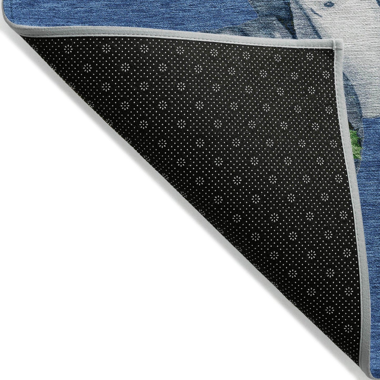 Raeanor Navy Washable Indoor-Outdoor Rug