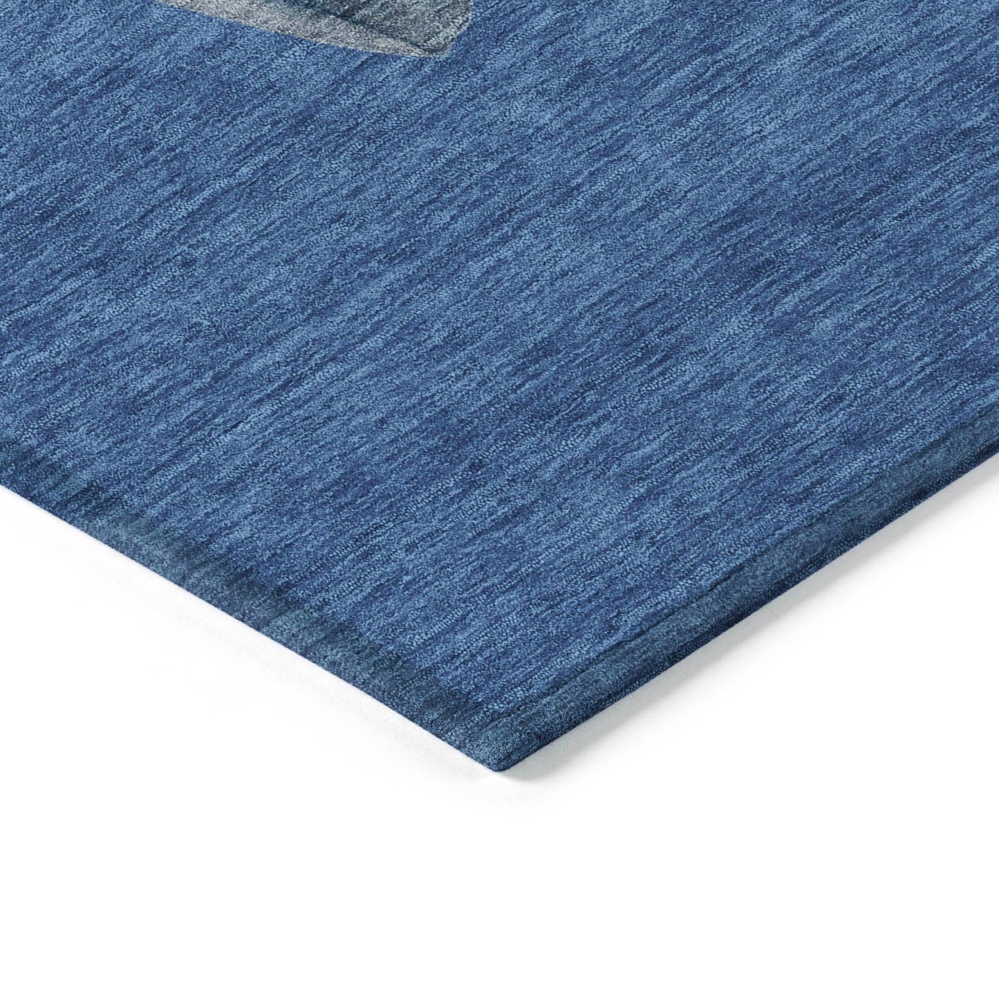 Raeanor Navy Washable Indoor-Outdoor Rug