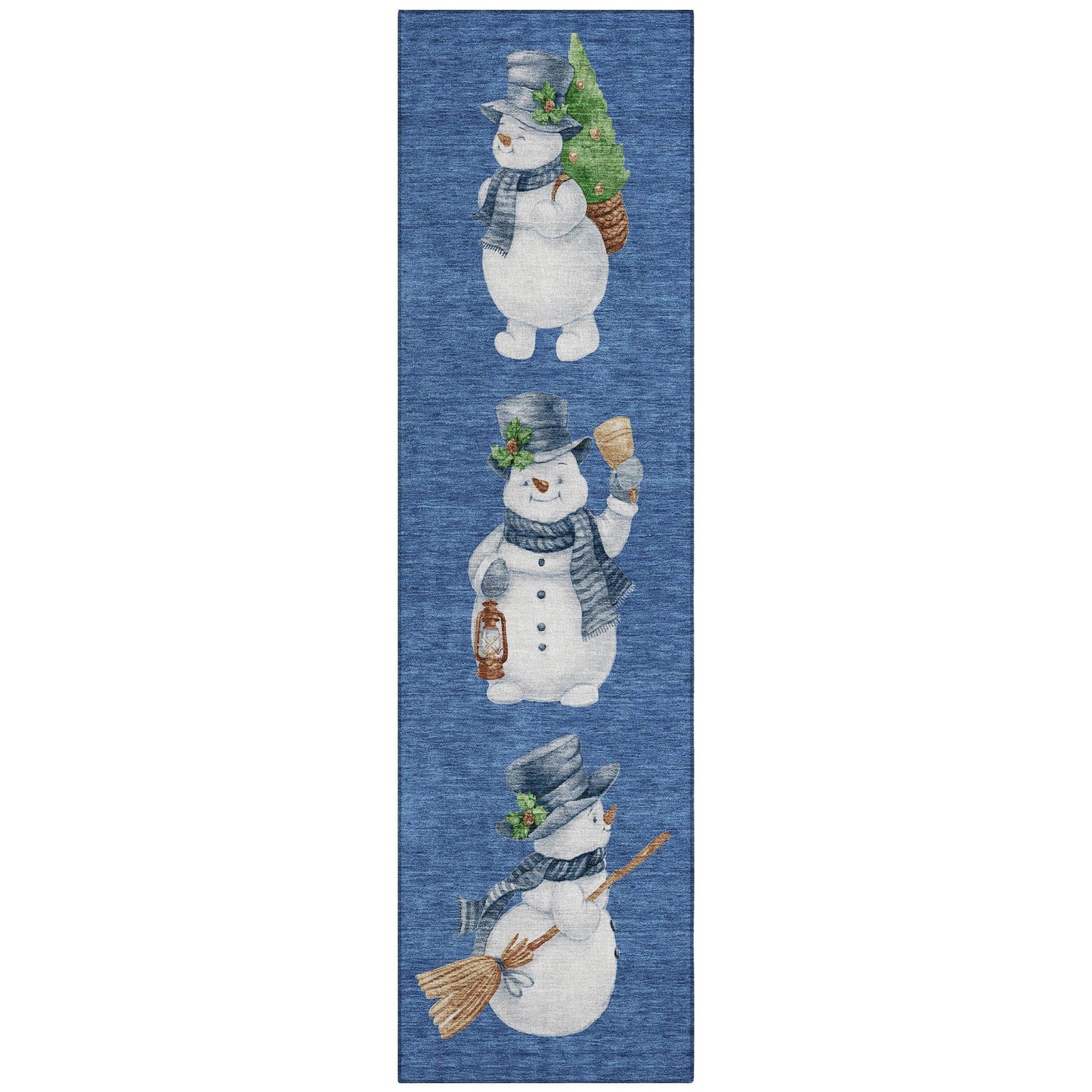 Raeanor Navy Washable Indoor-Outdoor Rug