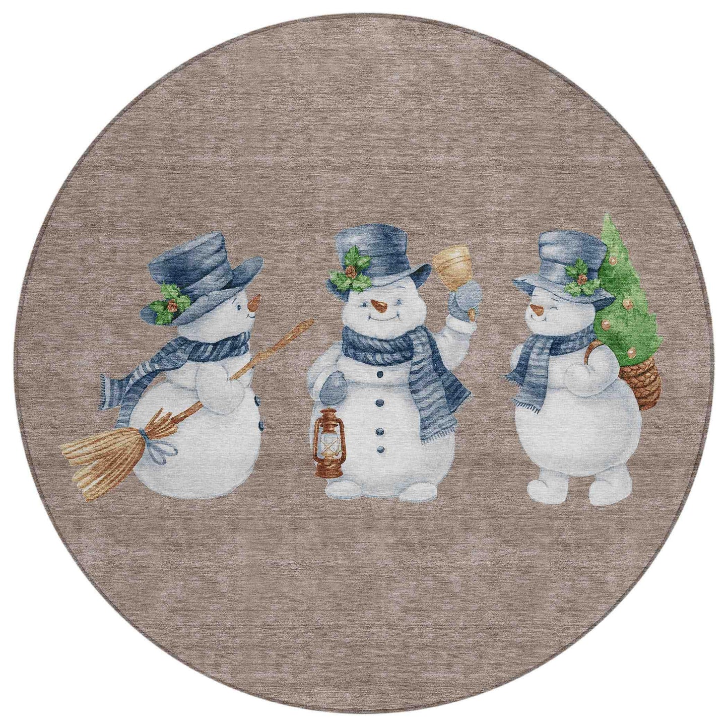 Raeanor Taupe Washable Indoor-Outdoor Rug