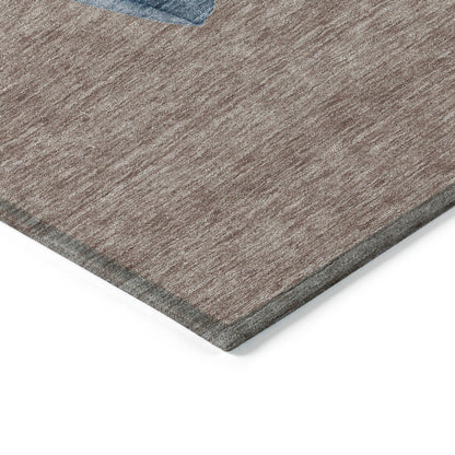 Raeanor Taupe Washable Indoor-Outdoor Rug