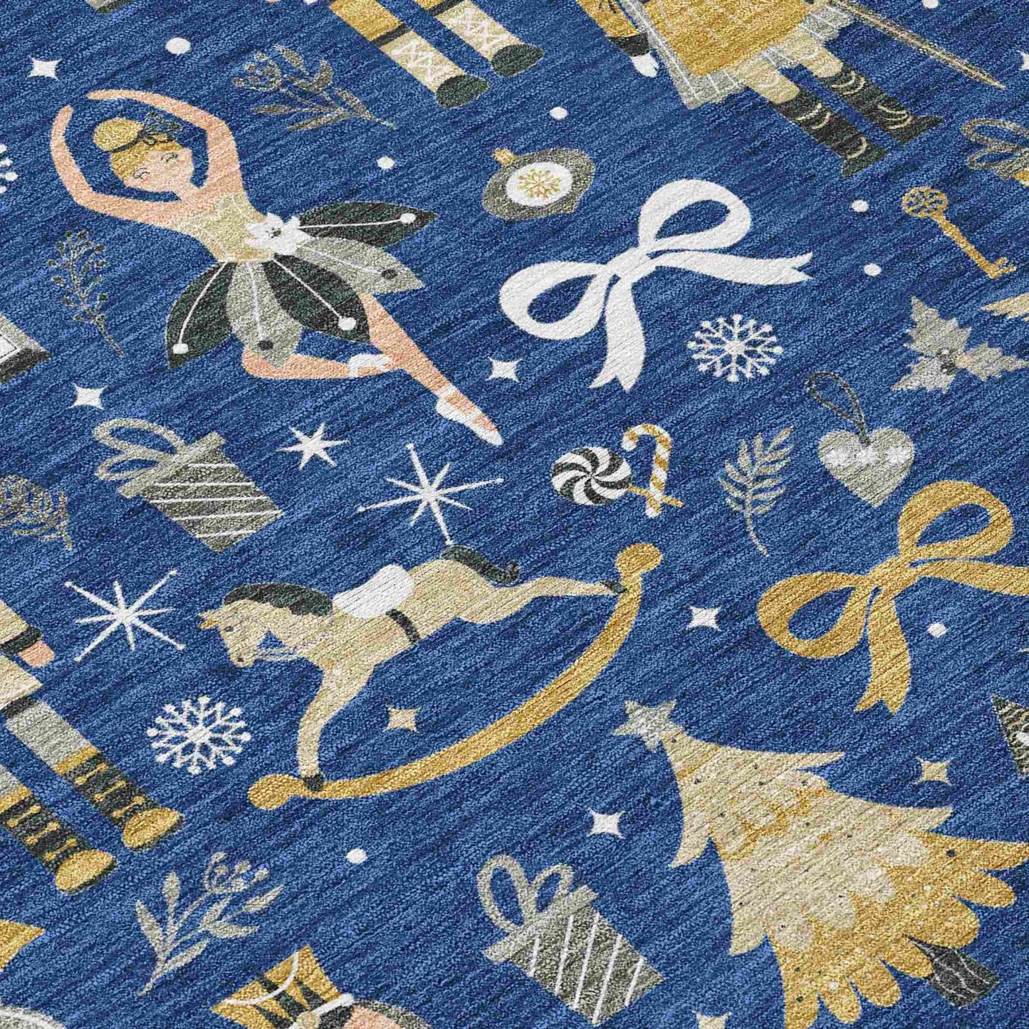 Raeara Blue Washable Indoor-Outdoor Rug