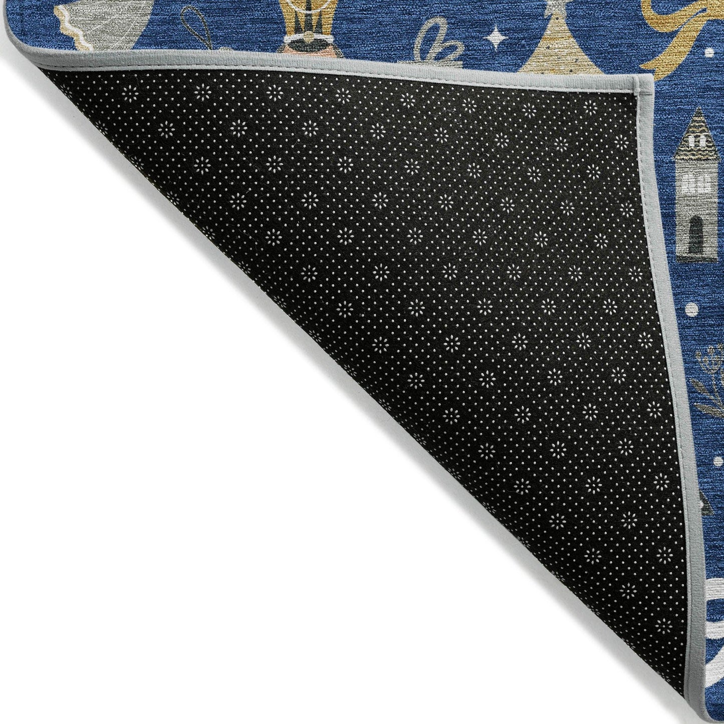 Raeara Blue Washable Indoor-Outdoor Rug