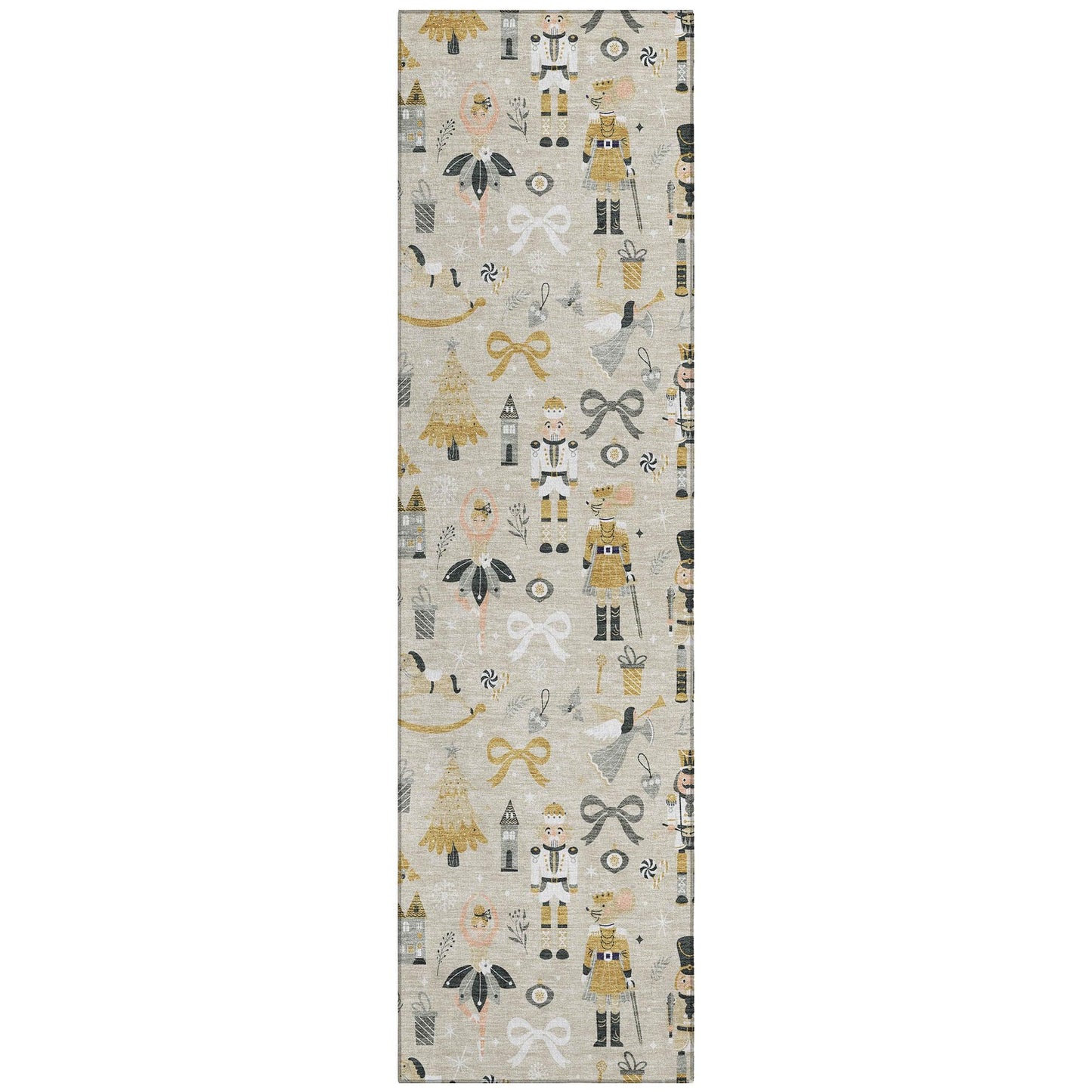 Raeara Brown Washable Indoor-Outdoor Rug