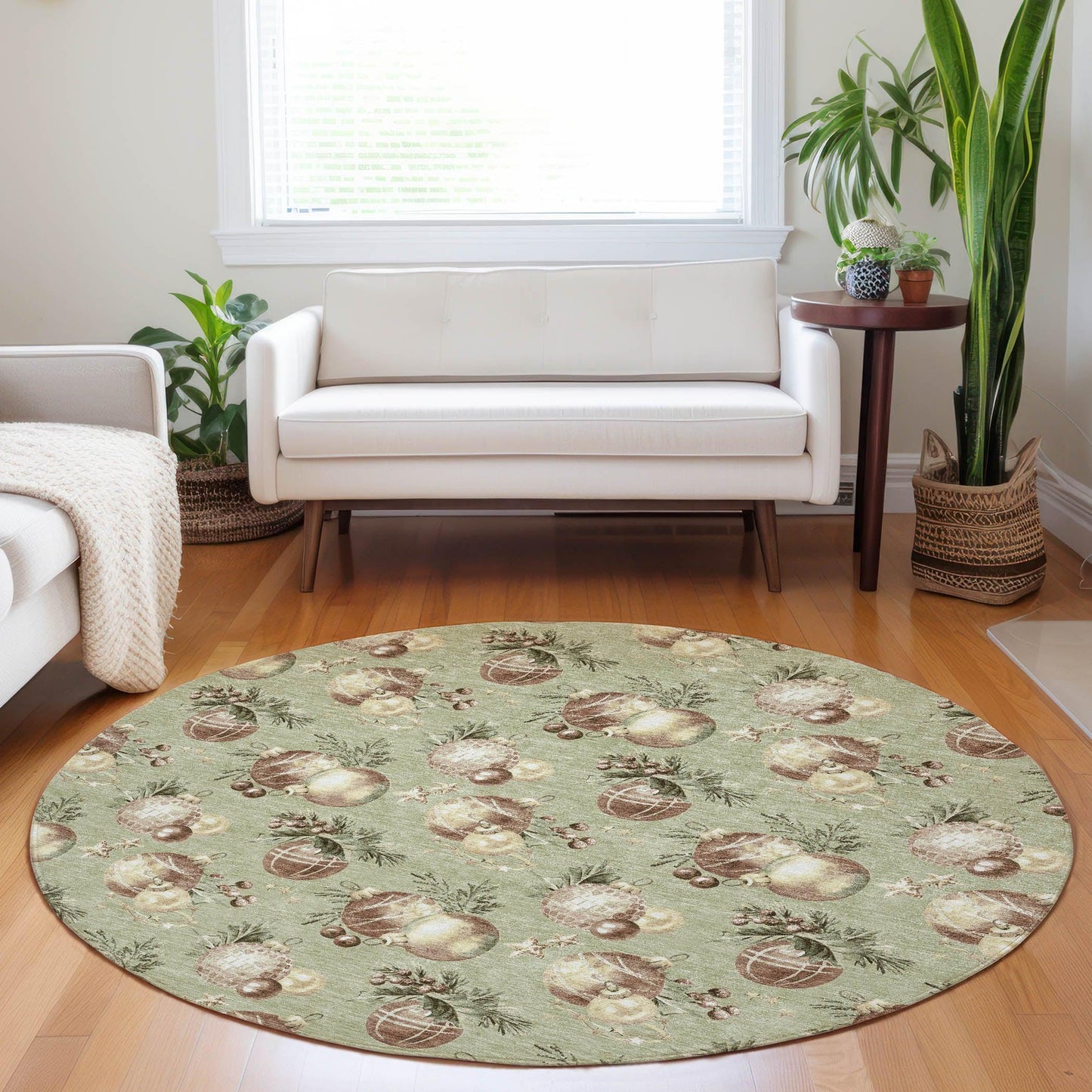 Raearis Aloe Washable Indoor-Outdoor Rug