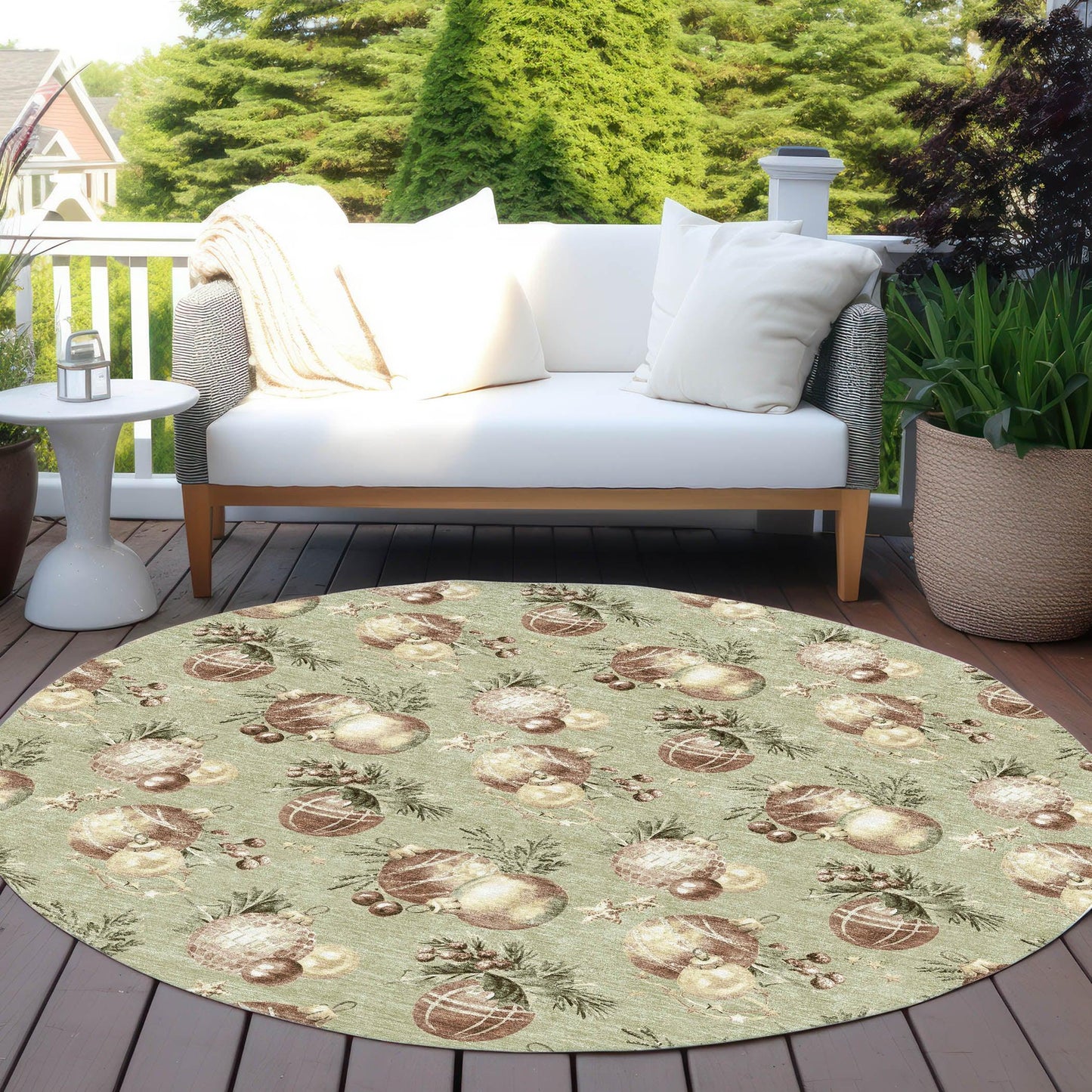 Raearis Aloe Washable Indoor-Outdoor Rug