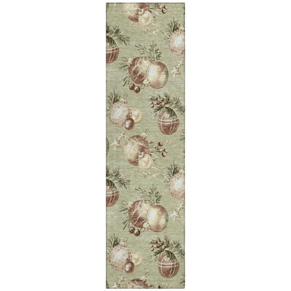 Raearis Aloe Washable Indoor-Outdoor Rug