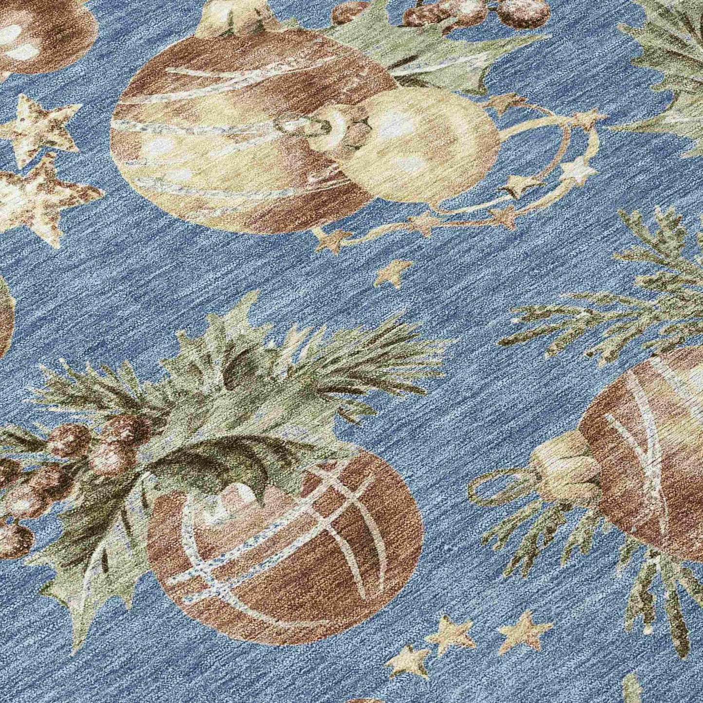 Raearis Blue Washable Indoor-Outdoor Rug