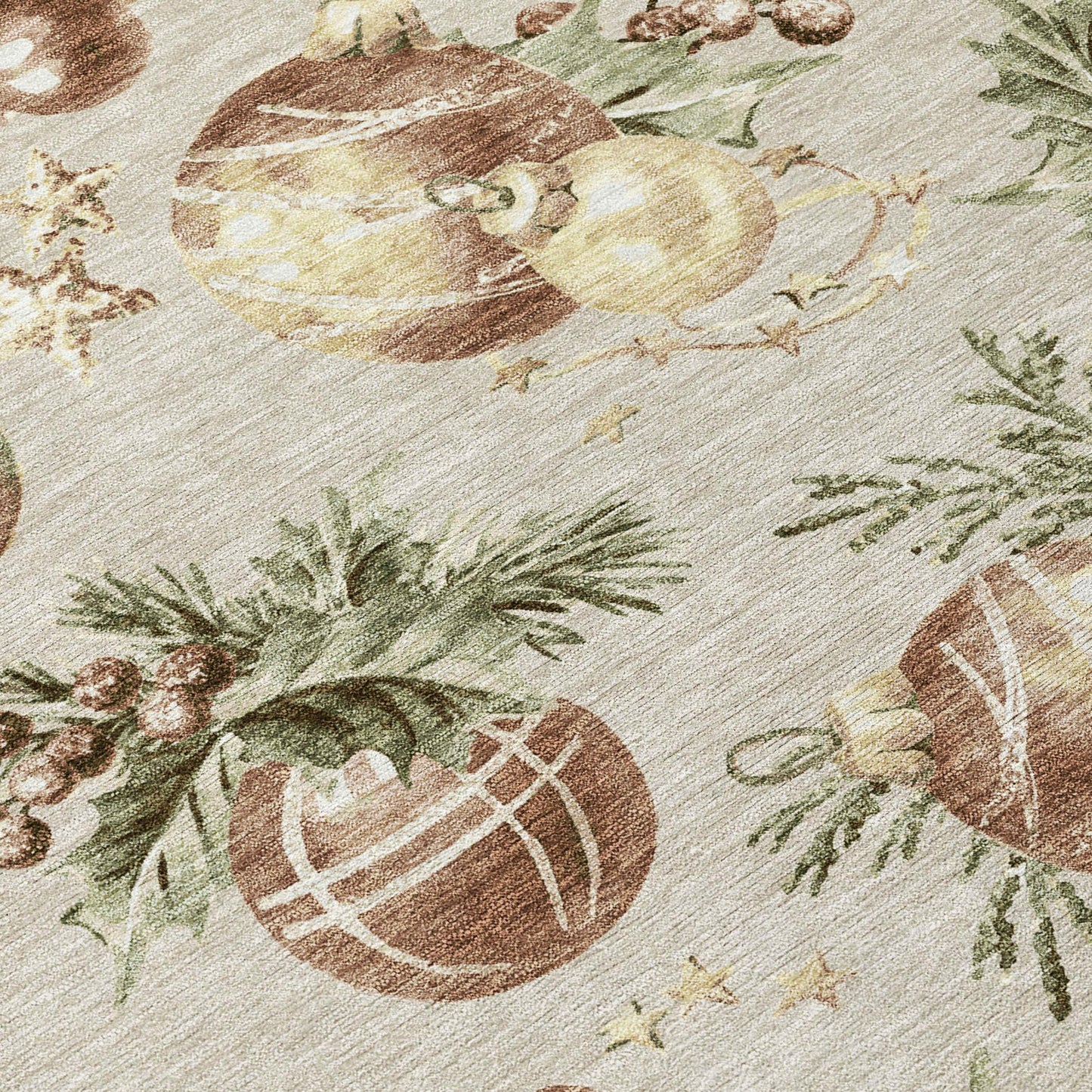 Raearis Brown Washable Indoor-Outdoor Rug