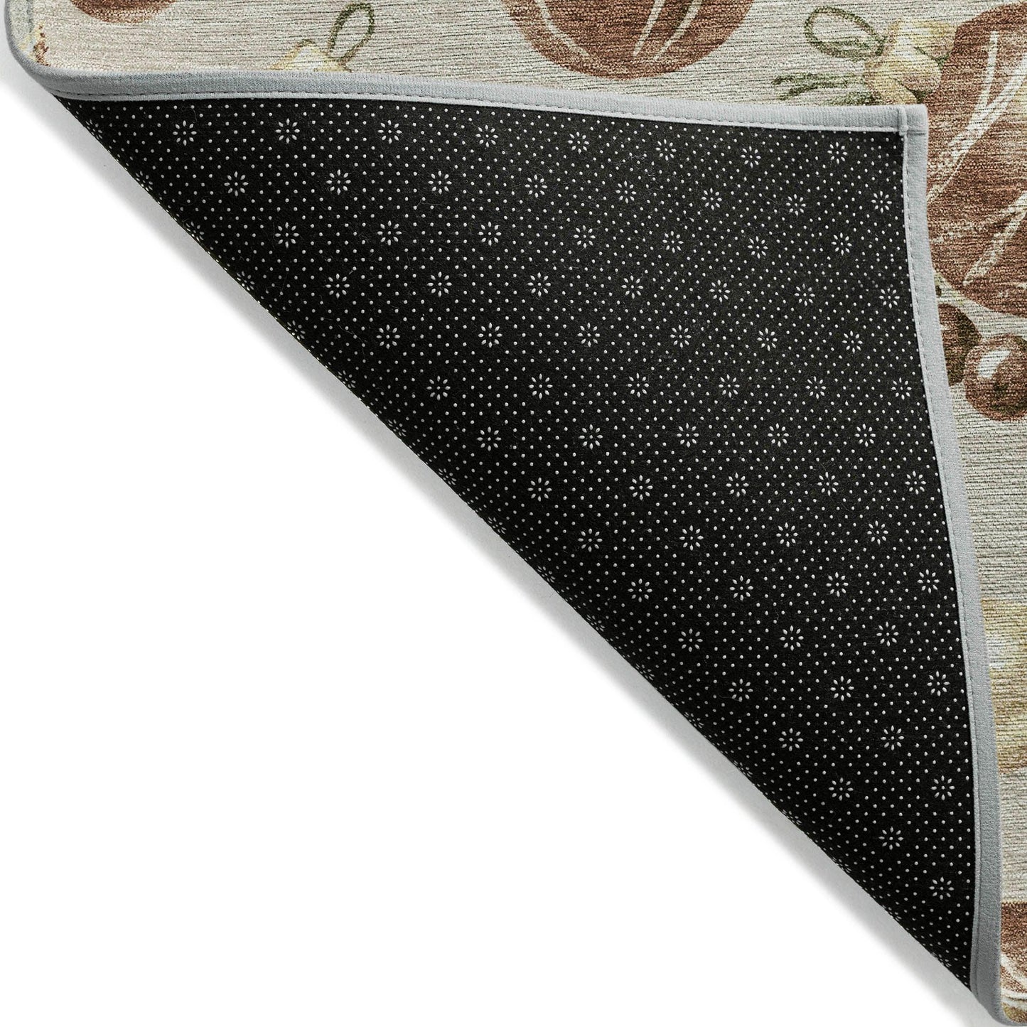 Raearis Brown Washable Indoor-Outdoor Rug