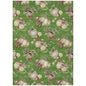 Raearis Green Washable Indoor-Outdoor Rug