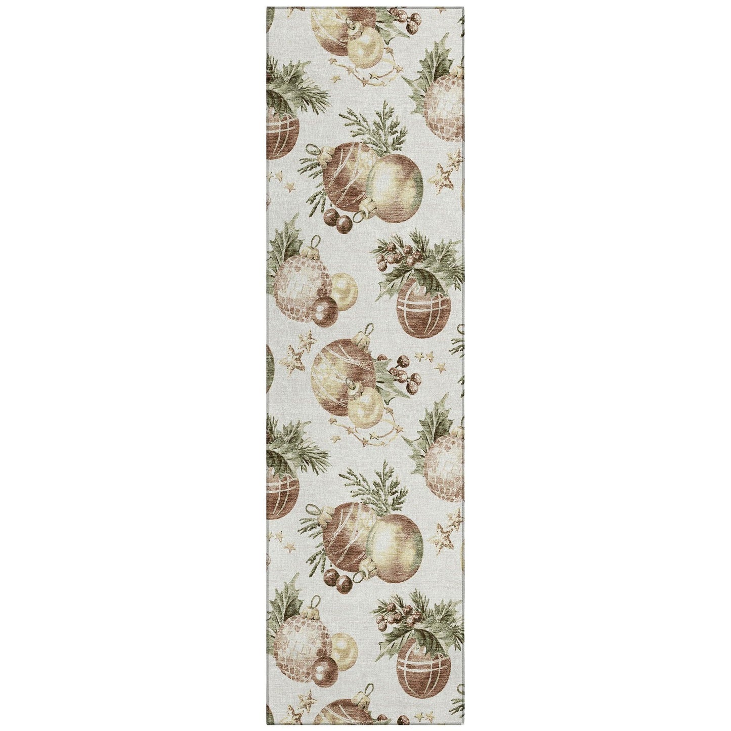 Raearis Ivory Washable Indoor-Outdoor Rug