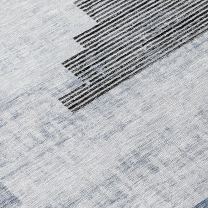 Raeel Blue Washable Indoor-Outdoor Rug