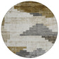 Raeel Brown Washable Indoor-Outdoor Rug