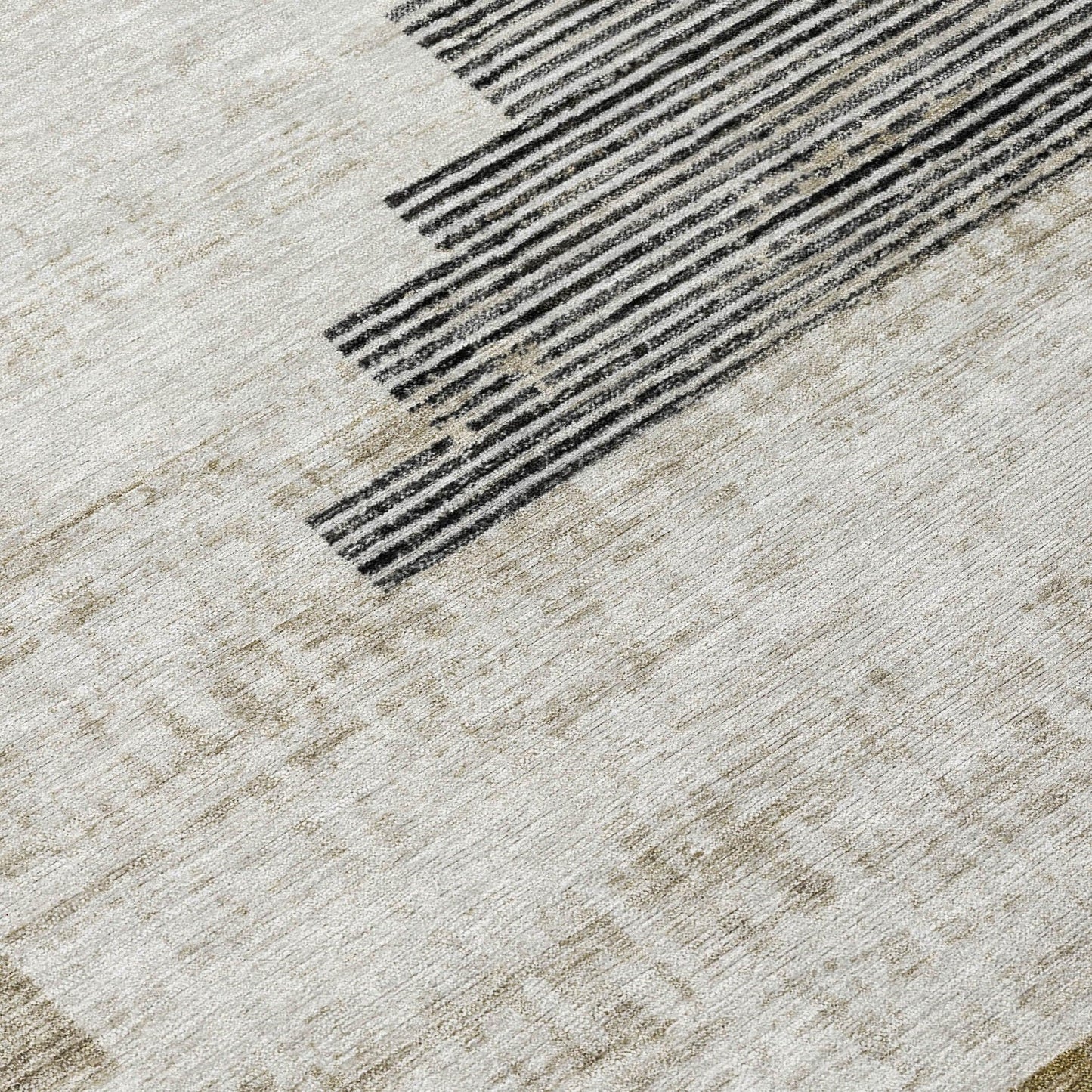 Raeel Brown Washable Indoor-Outdoor Rug