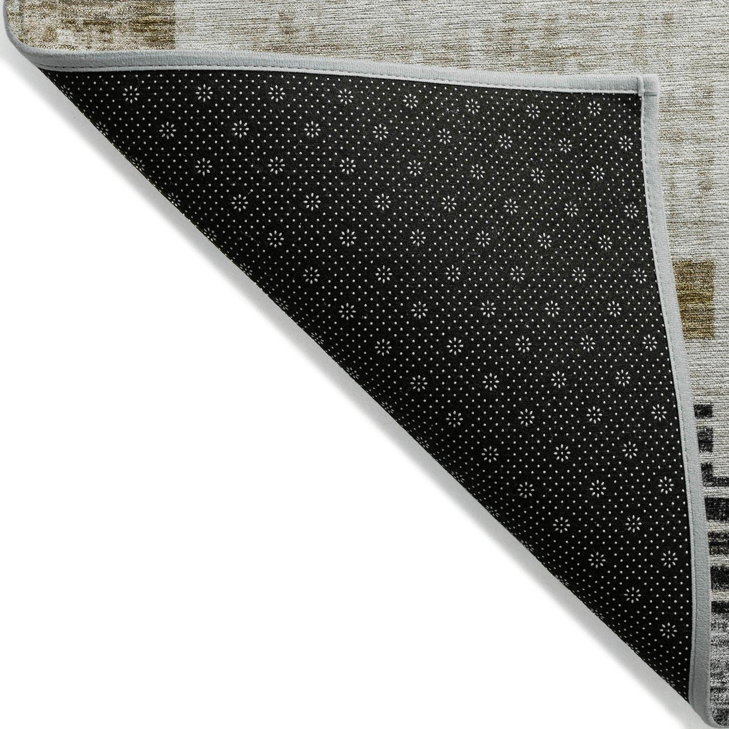 Raeel Brown Washable Indoor-Outdoor Rug