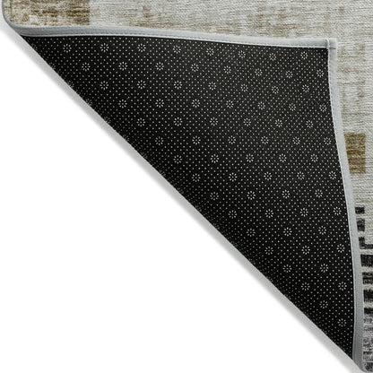 Raeel Brown Washable Indoor-Outdoor Rug