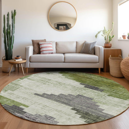 Raeel Fern Washable Indoor-Outdoor Rug
