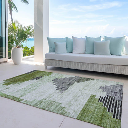 Raeel Fern Washable Indoor-Outdoor Rug