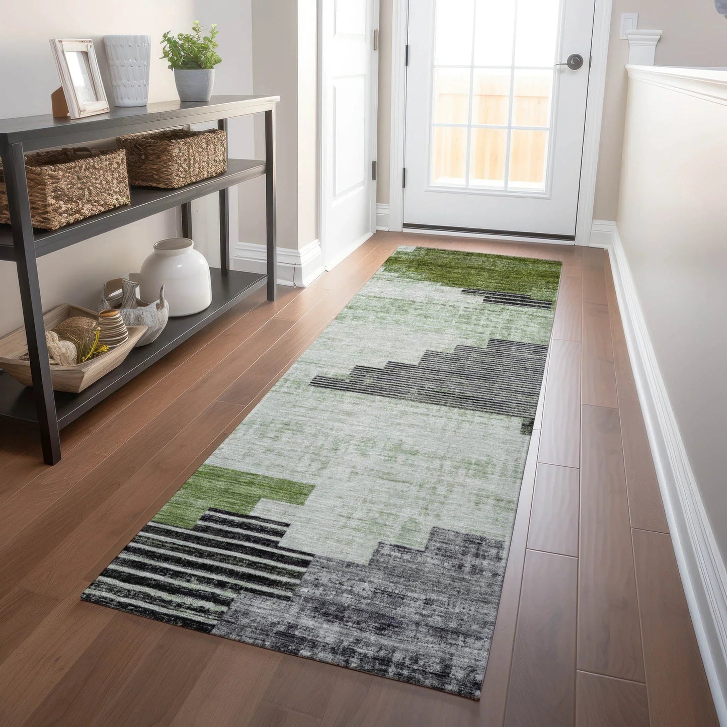 Raeel Fern Washable Indoor-Outdoor Rug