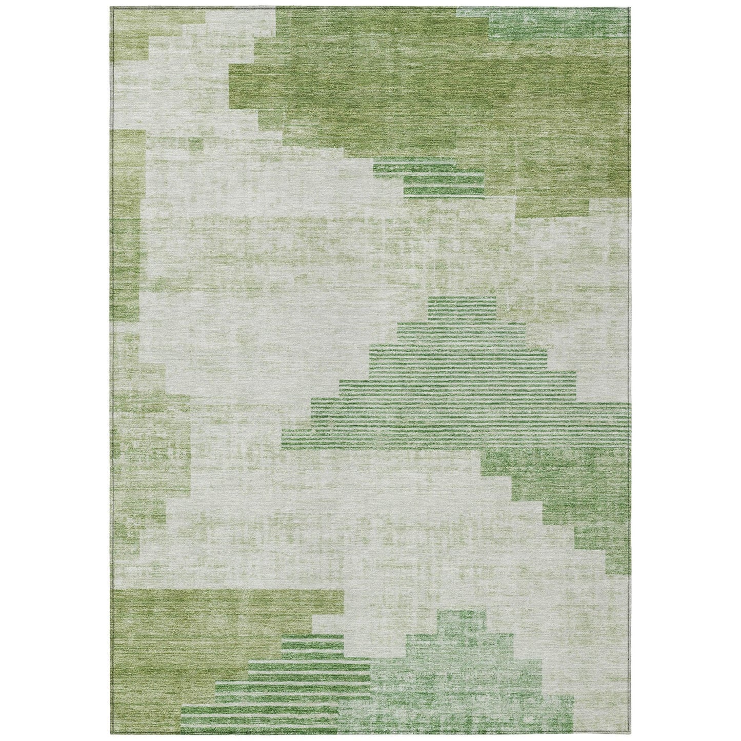 Raeel Green Washable Indoor-Outdoor Rug