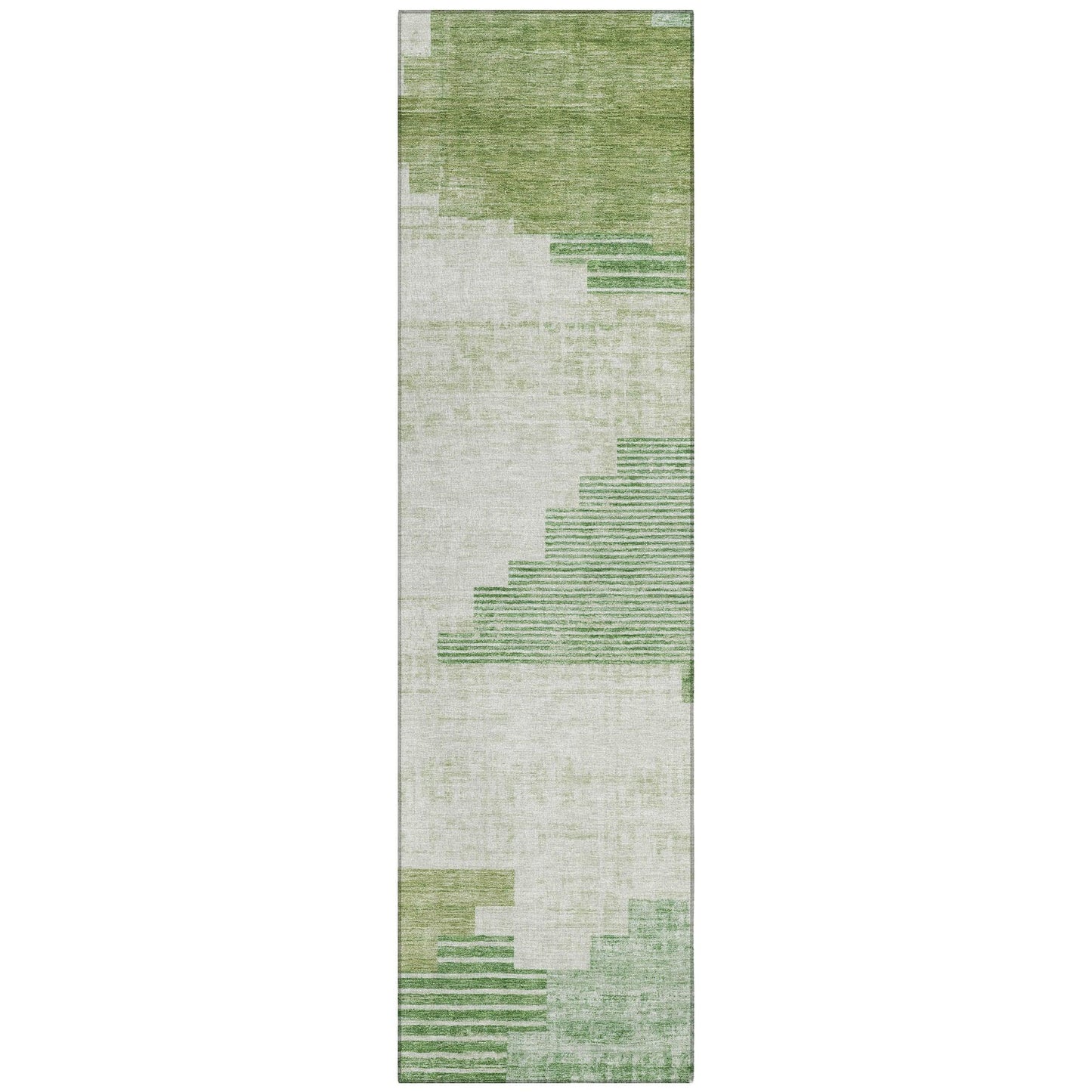 Raeel Green Washable Indoor-Outdoor Rug