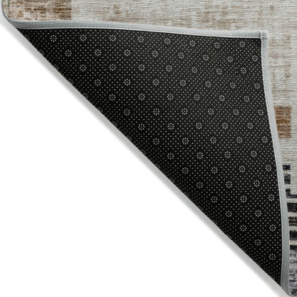 Raeel Orange Washable Indoor-Outdoor Rug