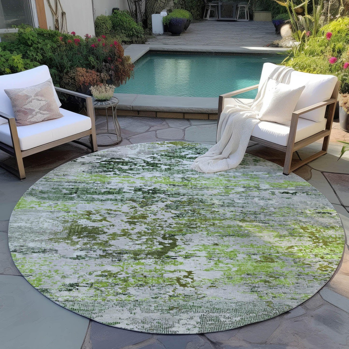 Raeira Aloe Washable Indoor-Outdoor Rug