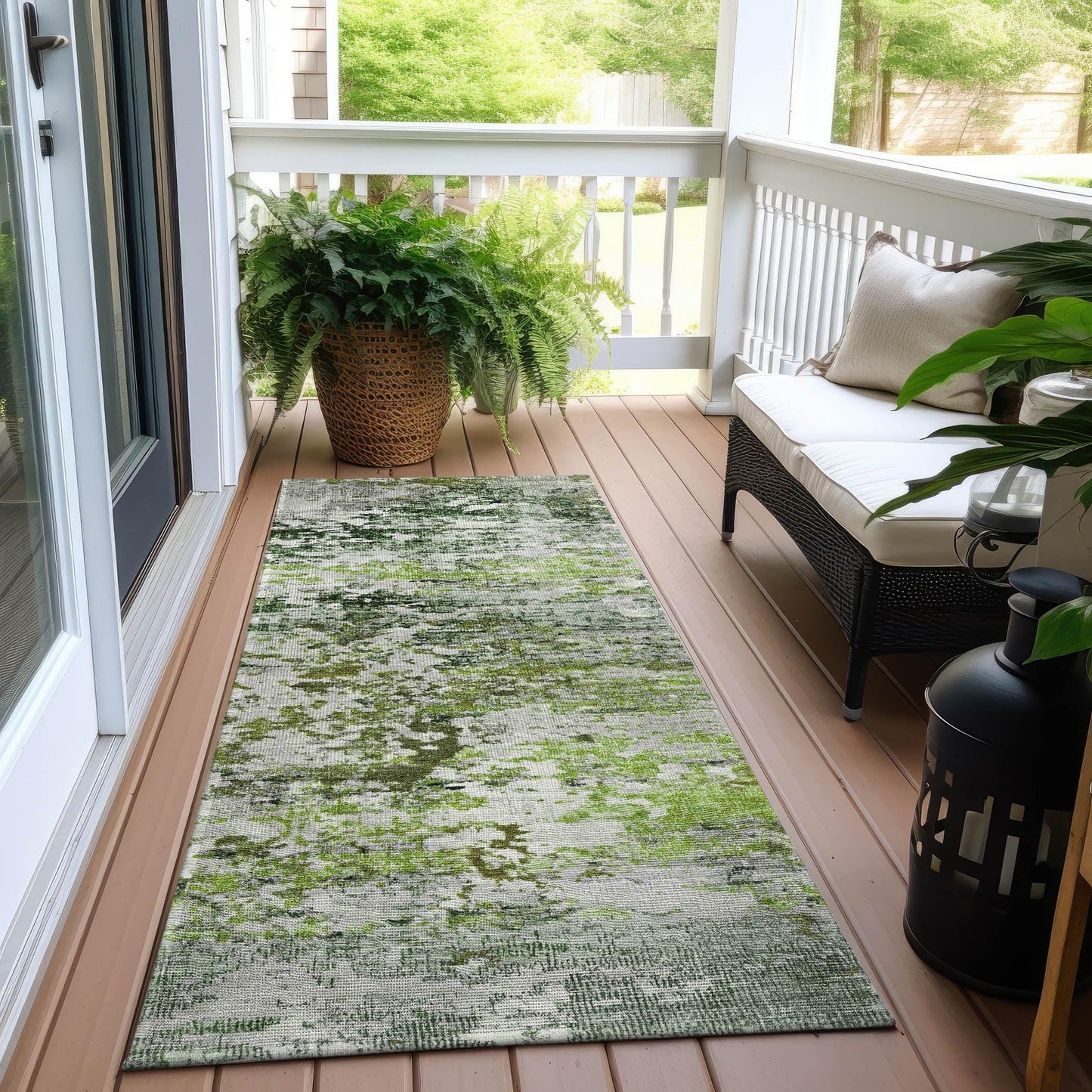 Raeira Aloe Washable Indoor-Outdoor Rug