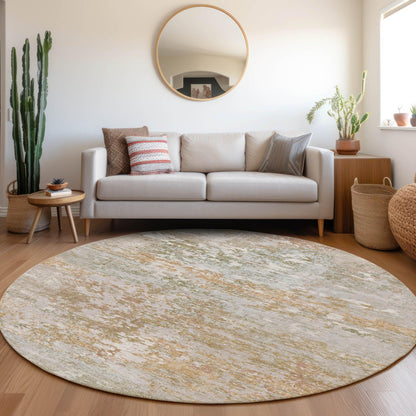 Raeira Coral Washable Indoor-Outdoor Rug