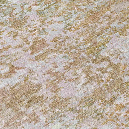 Raeira Coral Washable Indoor-Outdoor Rug