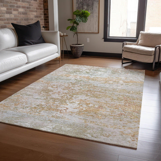 Raeira Coral Washable Indoor-Outdoor Rug