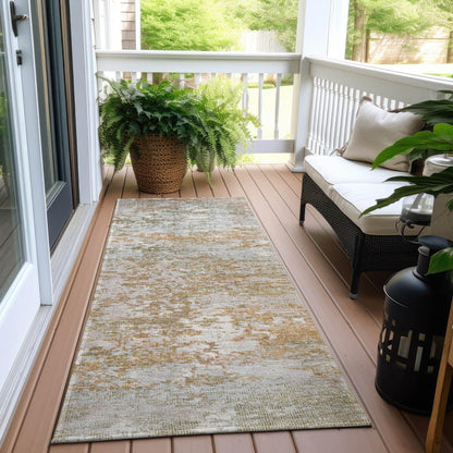 Raeira Coral Washable Indoor-Outdoor Rug