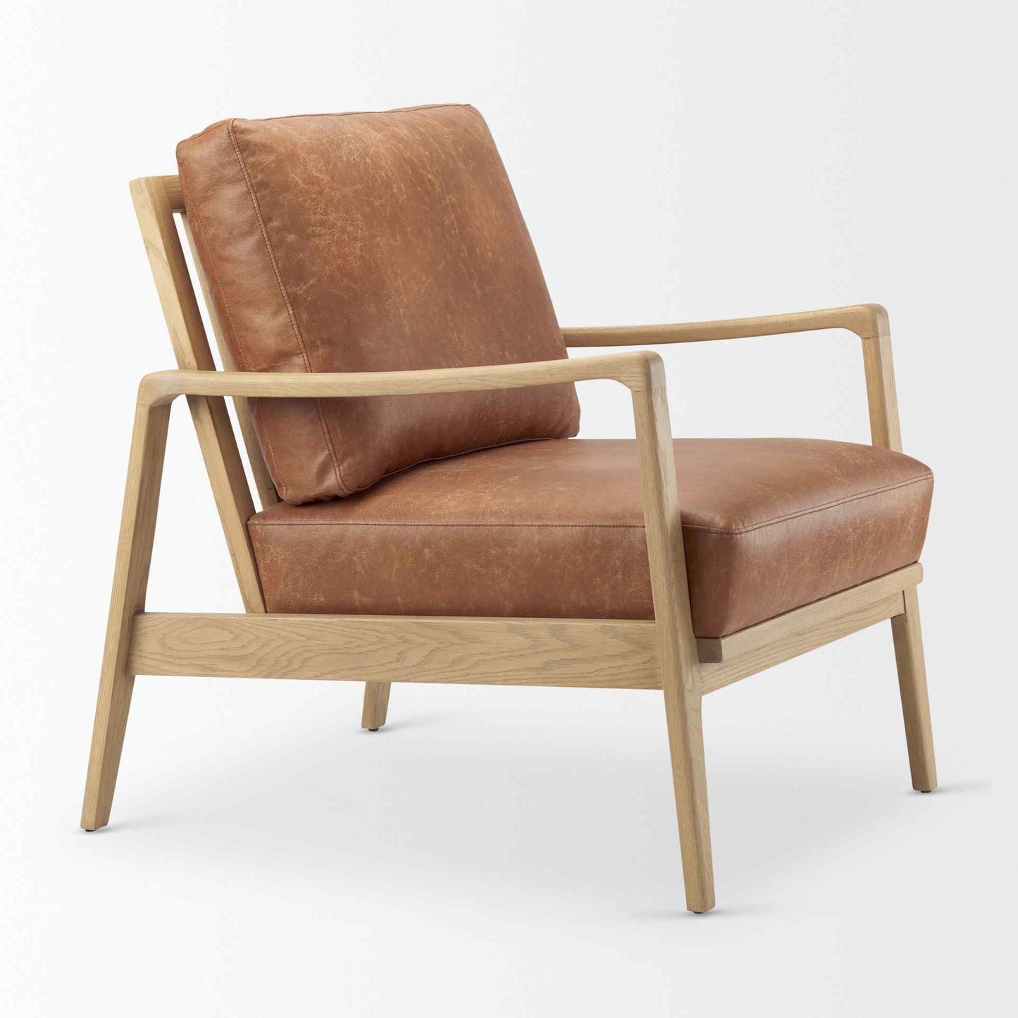 Raeleigh Faux Leather Accent Chair