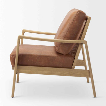 Raeleigh Faux Leather Accent Chair