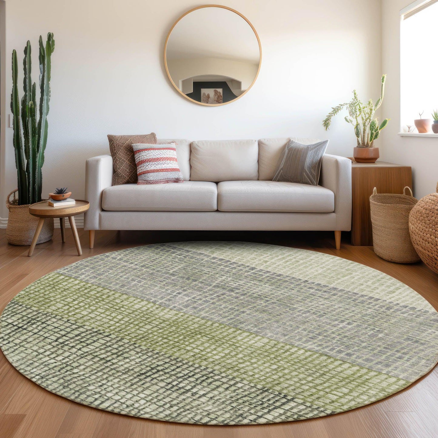 Raeon Aloe Washable Indoor-Outdoor Rug