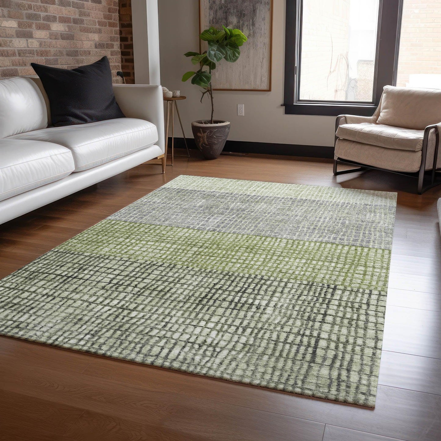 Raeon Aloe Washable Indoor-Outdoor Rug