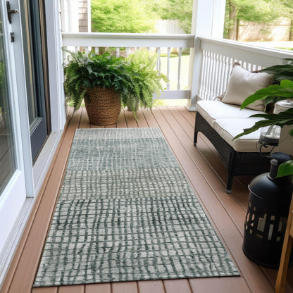 Raeon Aqua Washable Indoor-Outdoor Rug
