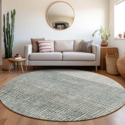 Raeon Aqua Washable Indoor-Outdoor Rug