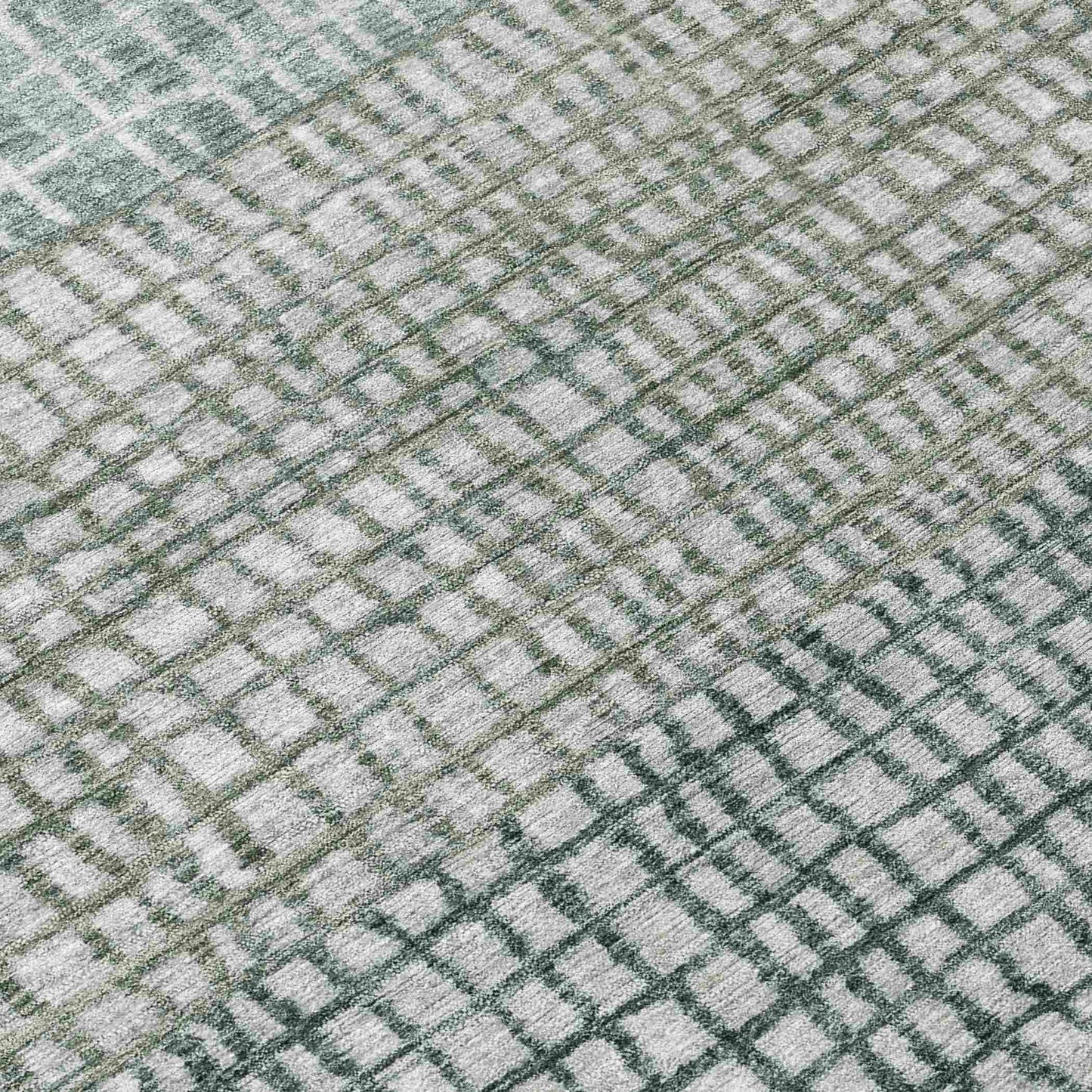 Raeon Aqua Washable Indoor-Outdoor Rug