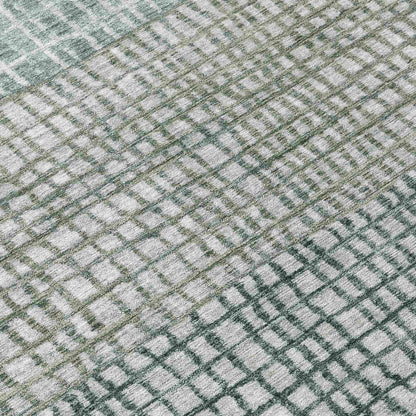 Raeon Aqua Washable Indoor-Outdoor Rug