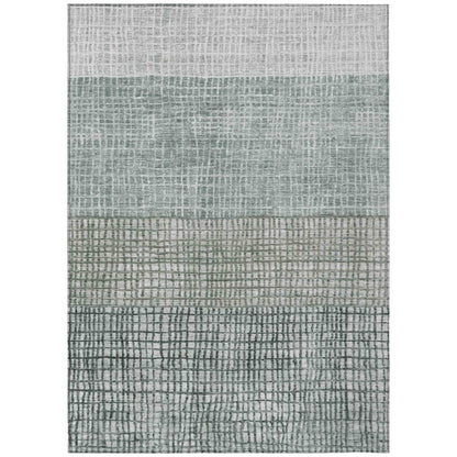 Raeon Aqua Washable Indoor-Outdoor Rug